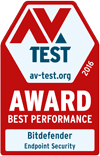 Avtest award best 2016 endpoint security award badge