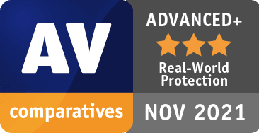 Bittdefender award av comparatives nov2021 award badge