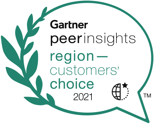 Gartner peer insights customers choice catregion color 20210 award badge